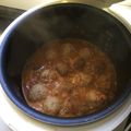 El cooksnap de Carlos Chito cuando hizo Albóndigas con vino blanco.