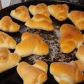 El cooksnap de gladys De Los Santos cuando hizo PAN CON GRASA / CUERNITOS sin grasa.