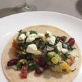 Diana Nelson's cooksnap of when they made Blackened Cajun Shrimp Tacos with Cilantro Lime dressing.