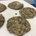 El cooksnap de Evangelina Espiga cuando hizo Hamburguesas de lentejas.