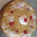 El cooksnap de Lee D 🌷 cuando hizo Bizcocho volteado piña 🍍🍒.