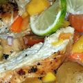 Claire's cooksnap of when they made LG PAN GRILL CHICKEN BREAST WITH MANGO SALSA.