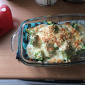 El cooksnap de Sergio Perez cuando hizo Brócoli gratinado (con jamón y pavo).