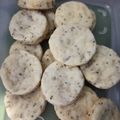 El cooksnap de Victoria Charreau cuando hizo Galletitas de queso, orégano, sésamo y chía.
