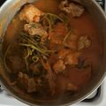 El cooksnap de Monica Alcocer cuando hizo Costilla de cerdo en salsa roja con verdolagas.