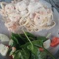 ehfarr01's cooksnap of when they made Creamy Garlic Shrimp Toss.