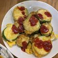 Grace Wang 的 零技巧「櫛瓜煎蛋」滿滿蛋香營養又好吃。 cooksnap