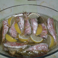 El cooksnap de Digna Lahu cuando hizo Salmonetes al horno.