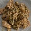 El cooksnap de Eloísa Ab cuando hizo Arroz meloso con pollo y judías verdes.