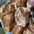 El cooksnap de Lena cuando hizo 🥞 Pancakes esponjosos de banana🍌granizada🍫 con salsa de dulce de leche🥞.