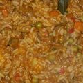 El cooksnap de Claudio Labruna cuando hizo Guiso de arroz y carne.