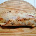 El cooksnap de Sandra Alida Gómez cuando hizo Tarta arrollada de jamón, queso y huevo (pascualina).