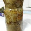 El cooksnap de Loreta Mateo cuando hizo Pencas de acelga en escabeche.