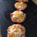 El cooksnap de Paquila74 cuando hizo Mini-Pizza de Berenjena 🍆 al horno 🍕.