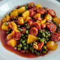 El cooksnap de 🌺Zandry ABRADELO🌺 cuando hizo Chorizo con durazno estilo oriental 👍🇵🇪.