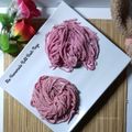 Cooksnap dari Dapoer_Santi untuk resep 327. Mie Homemade Kulit Buah Naga Eggless