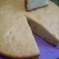 El cooksnap de Magela Casco cuando hizo Bizcocho vegano de naranja con almíbar.