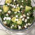 El cooksnap de ruth cuando hizo Ensalada de espinacas, tomate, champiñones y palta.