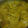 El cooksnap de Maria Leon cuando hizo Pollo con salsa de champiñones y almendras.