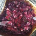 El cooksnap de Eva Laura Acosta cuando hizo Ensalada tomate choclo remolacha.