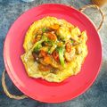 Cooksnap Jeehan Kitchen semasa beliau membuat Sizzling Tauhu Telur & Sayur Campur/ Sizzling Hot Plate Tofu.