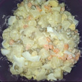El cooksnap de Julio Millan cuando hizo Ensalada rusa clásica.