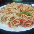 Aruna Thapar's cooksnap of when they made Veg hakka noodles.