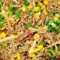 Vandana Mathur का कुकस्नैप जब उन्होंने फ्राईड राइस(Fried rice recipe in hindi) बनाया था।