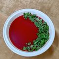 Sunita Vaghela's cooksnap of when they made ટામેટા અને બીટ રૂટ નો સૂપ (Tomato Beetroot Soup Recipe In Gujarati).