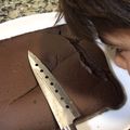 El cooksnap de Ainoa Esquina cuando hizo Bizcocho fitness de avena y chocolate.