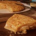 El cooksnap de Noelia cuando hizo Tortilla de patatas rellena de jamón york y queso.