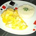 El cooksnap de Maii Cords cuando hizo Strogonof de pollo con arroz frito.