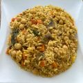 El cooksnap de Juan Manuel Torres Cedano cuando hizo Arroz🍚🍛🍱con vegetales🥙🥗🧆 y garbanzos🍲.