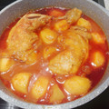 El cooksnap de Amparo&Ari cuando hizo Delicioso Pollo en jugo de tomate acompañado de Papas y olivas negras.