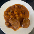 El cooksnap de Jennifer Carcedo del Olmo cuando hizo Carrilleras de cerdo con salsa de pimientos y oporto.