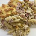 Virág Tóth Cooksnap-ja, amikor elkészítette a(z) Rakott sonkás penne receptet.
