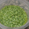 El cooksnap de Becky cuando hizo Pesto.