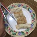 Cooksnap auf semasa beliau membuat Popia Carbonara Cheese.