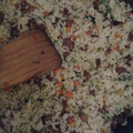 El cooksnap de Aimaragui cuando hizo Arroz chino con carne de soya.