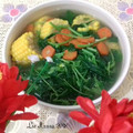 Cooksnap dari 李安娜💖 untuk resep Sayur bayam jagung manis