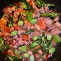 Cooksnap dari Budi sulis untuk resep Tumis Cumi Asin Pete Cabe Ijo