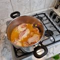 El cooksnap de Esteban Morris Donoso Sandoval cuando hizo Pollo al coñac con papas fritas.