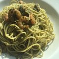 il Makiko Tanaka quando ha preparato Spaghetti con sugo alle vongole e pesto di pistacchi
