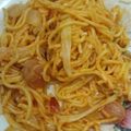 Cooksnap dari Lutfi Iskandar untuk resep Japanese Napolitan Spaghetti with Cabbage