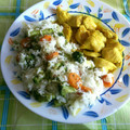 El cooksnap de Josemi CilantroYHierbabuena cuando hizo Arroz con verduras variadas en estuche de vapor Lékué.