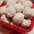 Chef Lovey's cooksnap of when they made Mexican Wedding cookies.