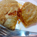 El cooksnap de Christian Miranda Báez cuando hizo Omuraisu (arroz en tortilla).