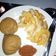 Mamu's cooksnap of when they made Alale da souce din kifi.