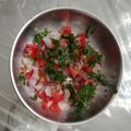 ushma prakash mevada's cooksnap of when they made ટામેટાં ડુંગળી નુ સલાડ (Tomato Dungri Salad Recipe In Gujarati).
