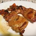 El cooksnap de Jordi Cortiada cuando hizo Muslos de pollo con zanahorias al horno.